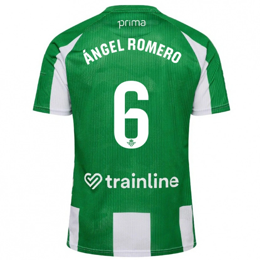 Danxen Homem Camisola Miguel Ángel Romero #6 Verde Branco Principal 2025/26 Camisa Brasil