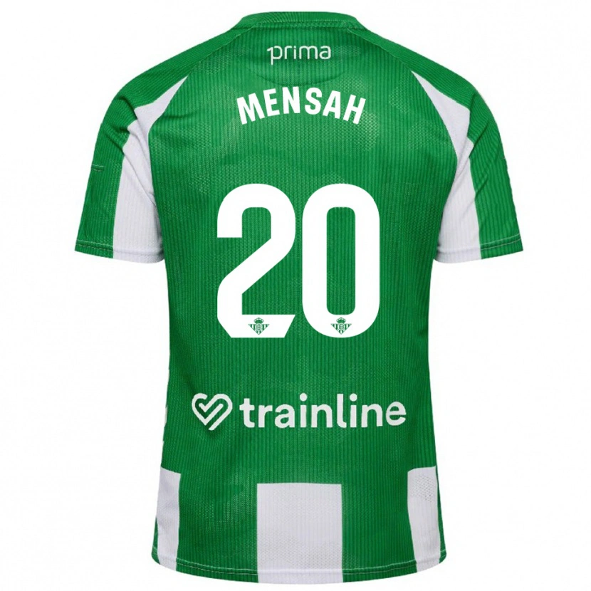Danxen Homem Camisola Mawuli Mensah #20 Verde Branco Principal 2025/26 Camisa Brasil