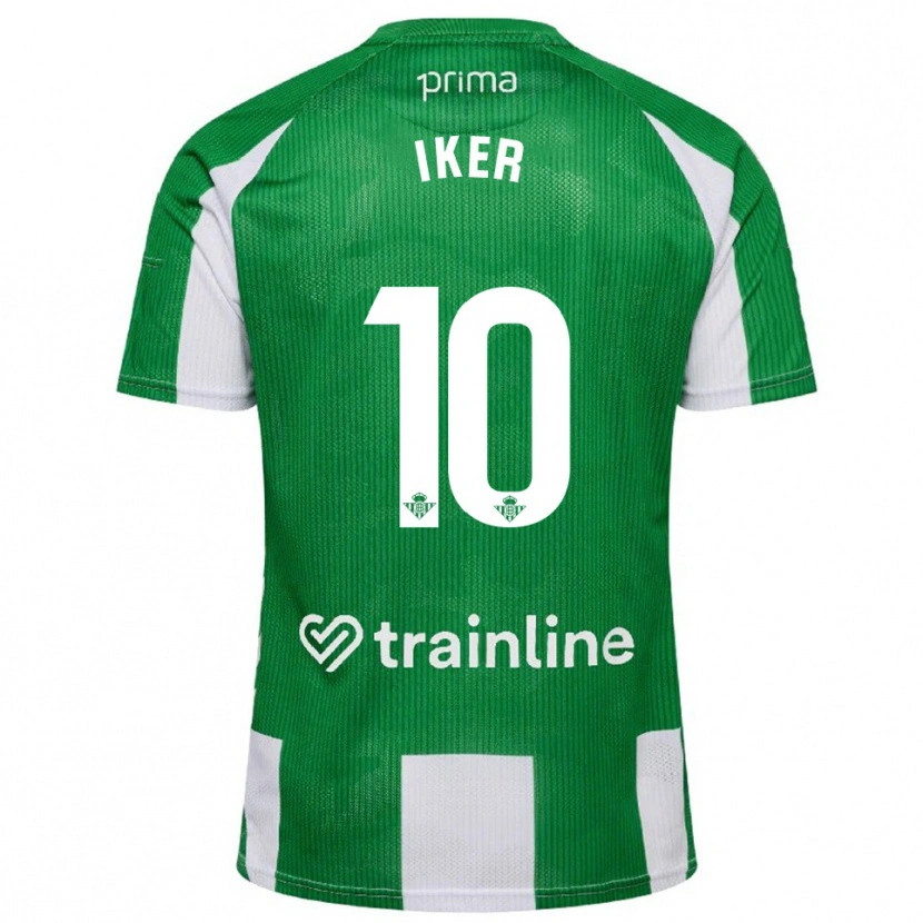 Danxen Homem Camisola Iker Losada #10 Verde Branco Principal 2025/26 Camisa Brasil