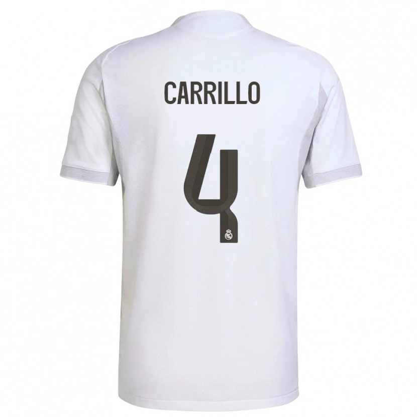 Danxen Homem Camisola Alvaro Carrillo #4 Branco Amarelo Principal 2025/26 Camisa Brasil