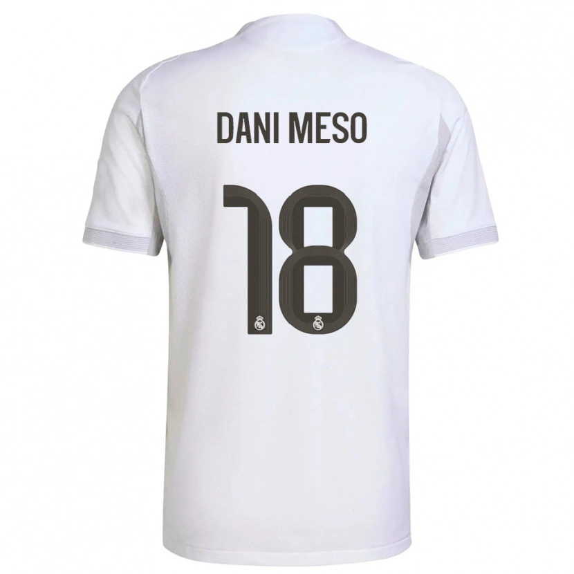 Danxen Homem Camisola Dani Meso #18 Branco Amarelo Principal 2025/26 Camisa Brasil