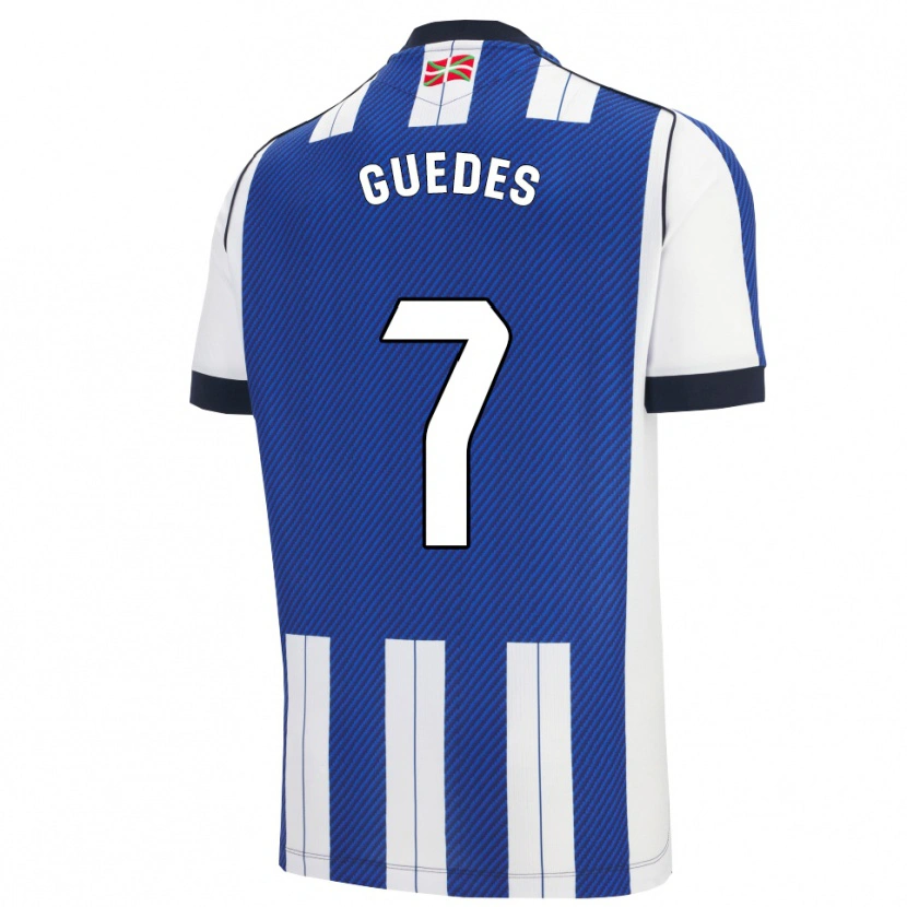 Danxen Homem Camisola Gonçalo Guedes #7 Azul Branco Principal 2025/26 Camisa Brasil