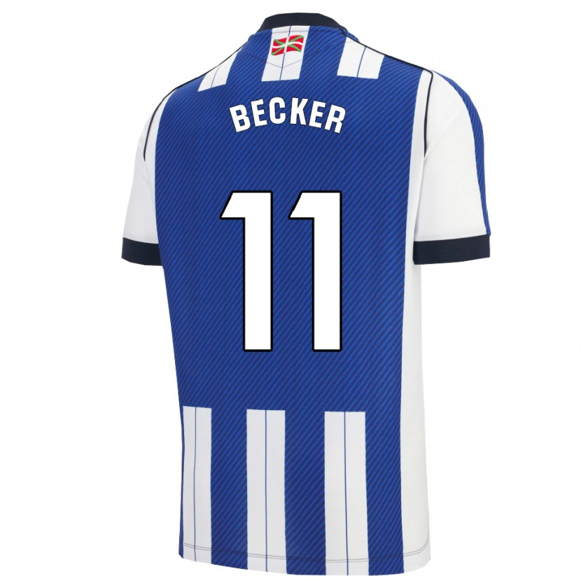 Danxen Homem Camisola Sheraldo Becker #11 Azul Branco Principal 2025/26 Camisa Brasil