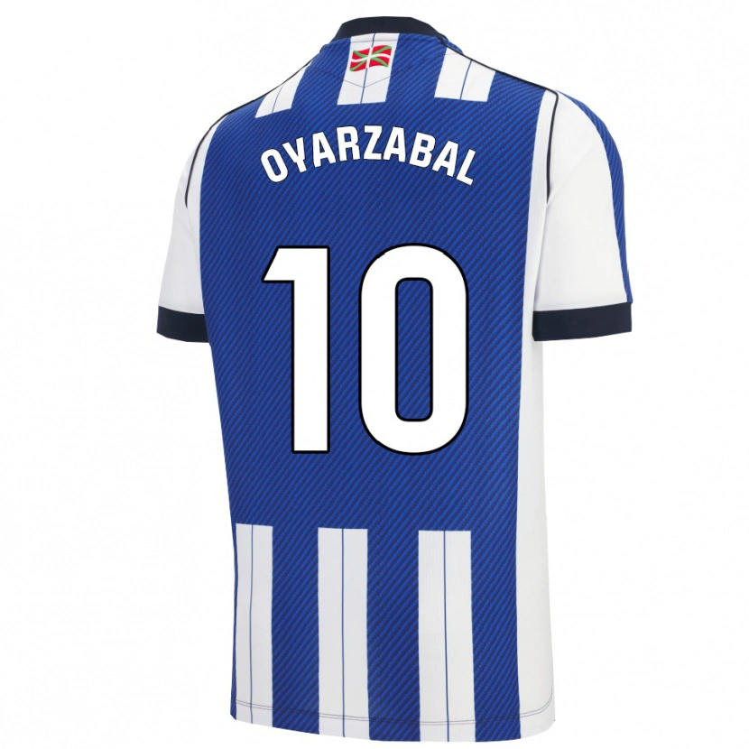 Danxen Homem Camisola Mikel Oyarzabal #10 Azul Branco Principal 2025/26 Camisa Brasil