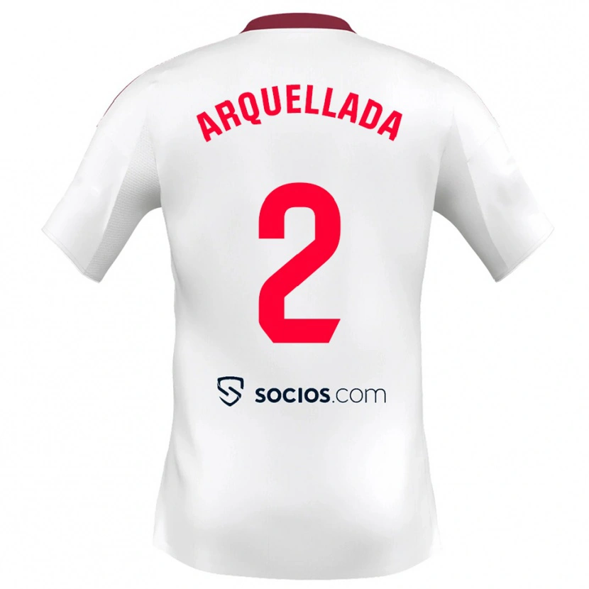 Danxen Homem Camisola Álvaro Arquellada #2 Branco Vermelho Principal 2025/26 Camisa Brasil