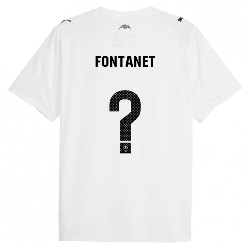 Danxen Homem Camisola Joel Fontanet #0 Branco Preto Principal 2025/26 Camisa Brasil
