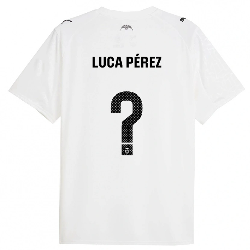 Danxen Homem Camisola Simón Luca Pérez #0 Branco Preto Principal 2025/26 Camisa Brasil