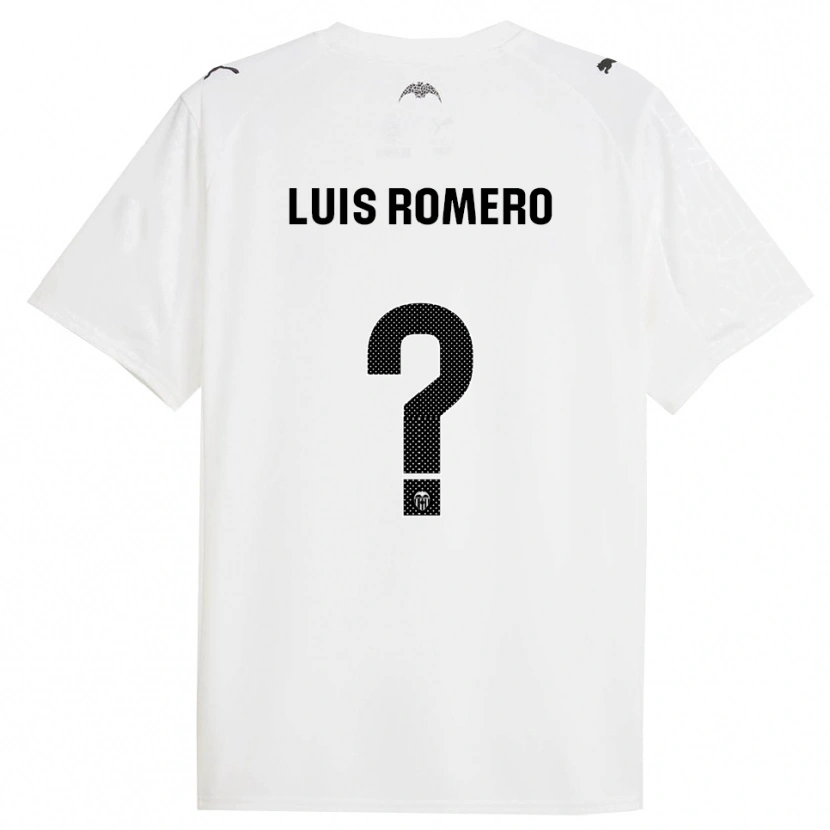 Danxen Homem Camisola Luis Romero #0 Branco Preto Principal 2025/26 Camisa Brasil