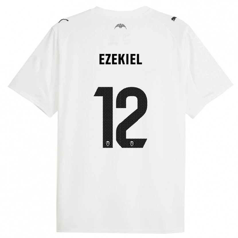 Danxen Homem Camisola Ezekiel Montunrayo #12 Branco Preto Principal 2025/26 Camisa Brasil