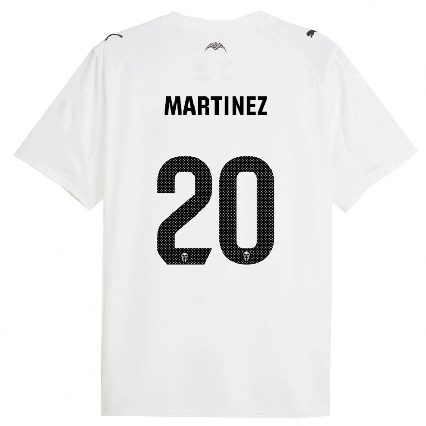Danxen Homem Camisola Asun Martínez #20 Branco Preto Principal 2025/26 Camisa Brasil