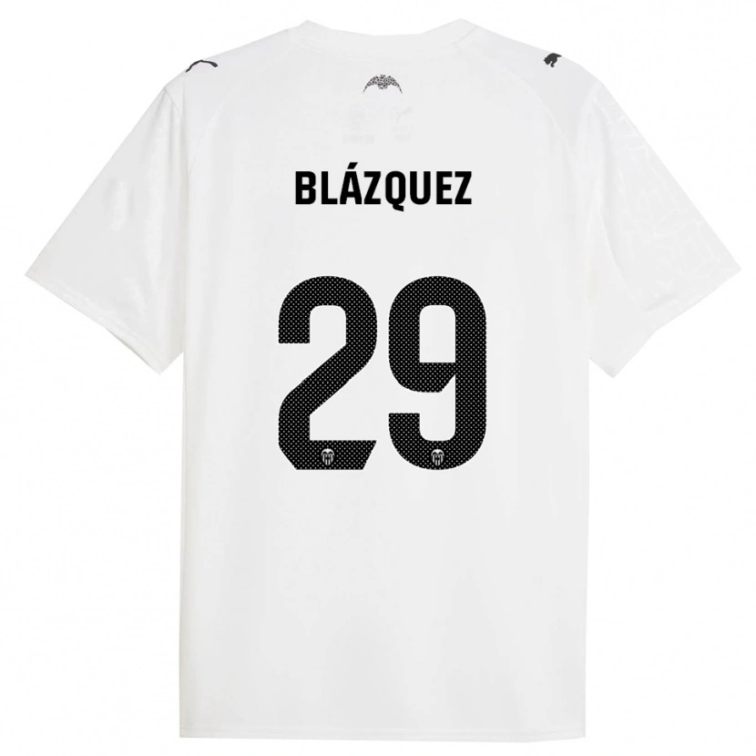Danxen Homem Camisola Aimar Blázquez #29 Branco Preto Principal 2025/26 Camisa Brasil
