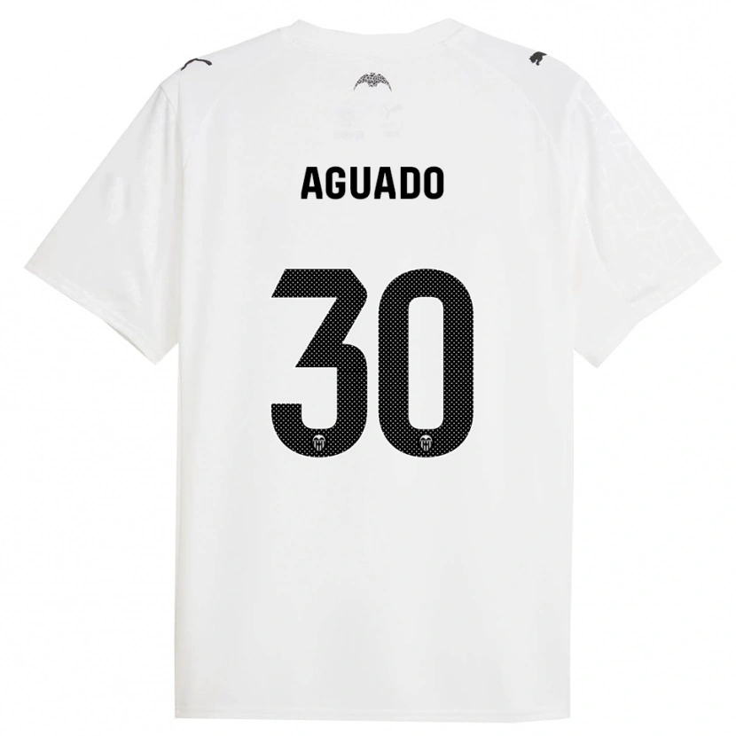 Danxen Homem Camisola Julia Aguado #30 Branco Preto Principal 2025/26 Camisa Brasil