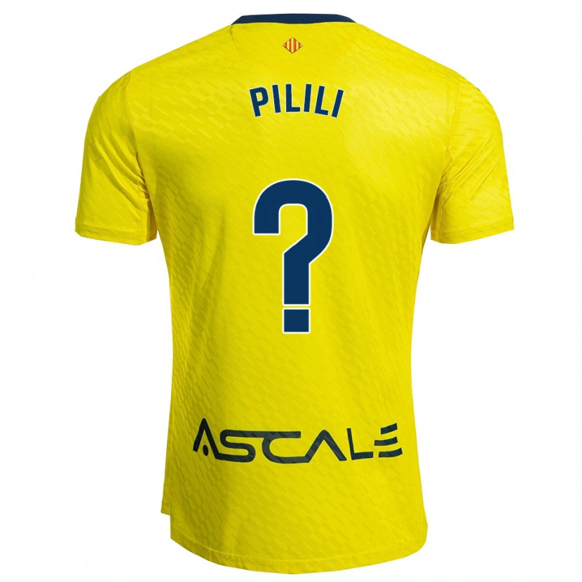 Danxen Homem Camisola Lucas Pilili #0 Amarelo Marinho Principal 2025/26 Camisa Brasil