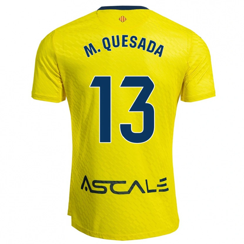 Danxen Homem Camisola Montserrat Quesada Carrasco #13 Amarelo Marinho Principal 2025/26 Camisa Brasil