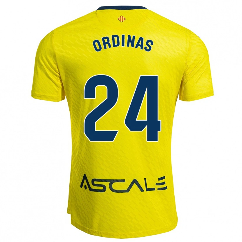 Danxen Homem Camisola Andreu Ordinas #24 Amarelo Marinho Principal 2025/26 Camisa Brasil