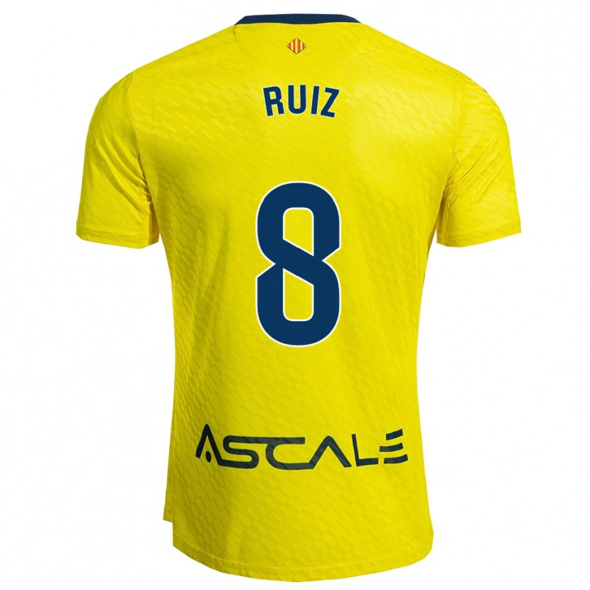 Danxen Homem Camisola Adri Ruiz #8 Amarelo Marinho Principal 2025/26 Camisa Brasil