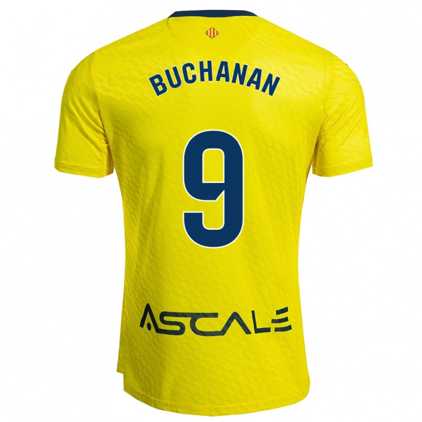 Danxen Homem Camisola Tajon Buchanan #9 Amarelo Marinho Principal 2025/26 Camisa Brasil