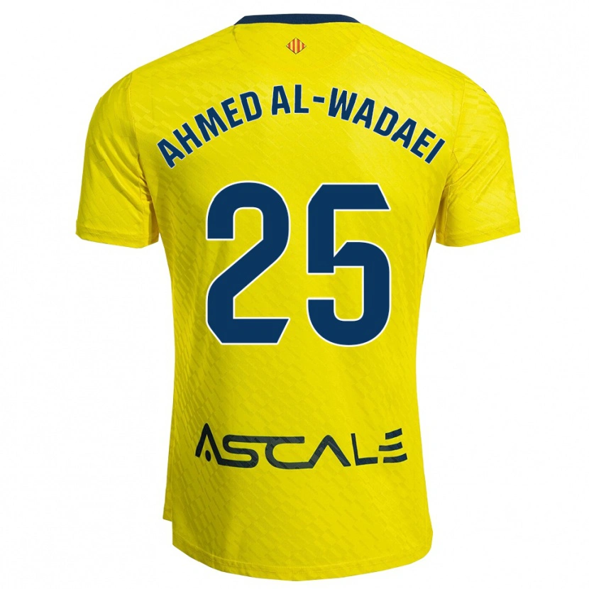 Danxen Homem Camisola Sayed Ahmed Al-Wadaei #25 Amarelo Marinho Principal 2025/26 Camisa Brasil