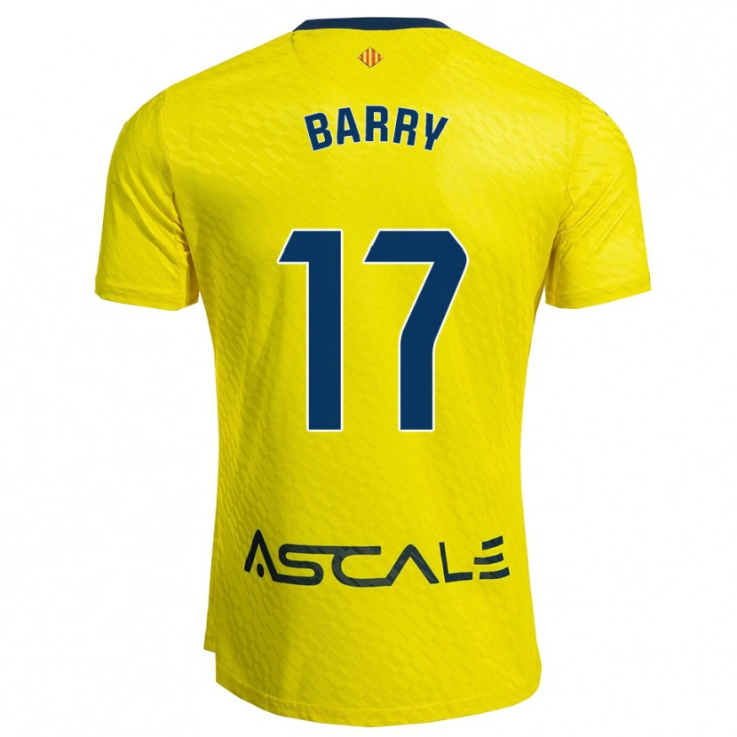Danxen Homem Camisola Mahamoud Barry #17 Amarelo Marinho Principal 2025/26 Camisa Brasil