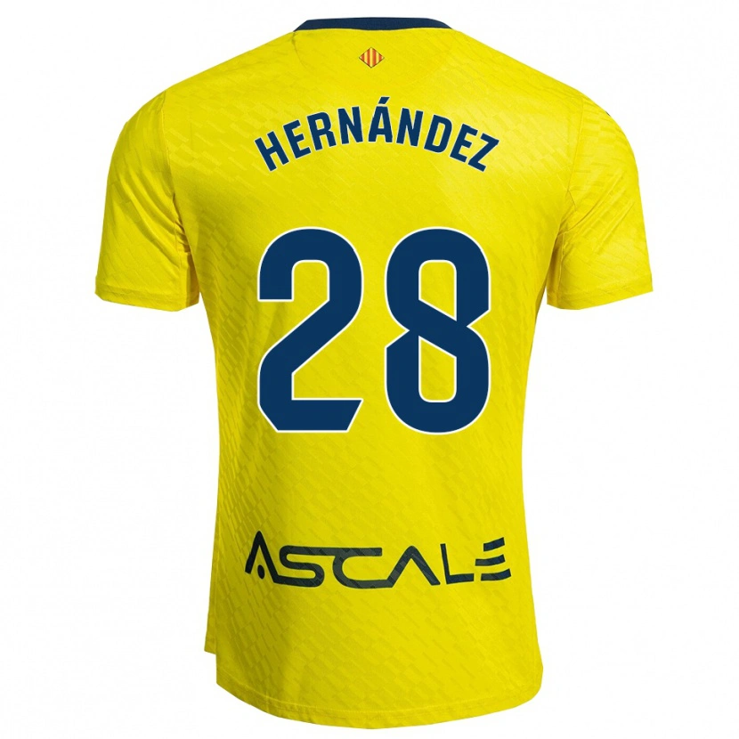 Danxen Homem Camisola Gerard Hernández #28 Amarelo Marinho Principal 2025/26 Camisa Brasil