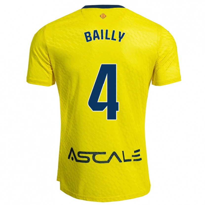 Danxen Homem Camisola Eric Bailly #4 Amarelo Marinho Principal 2025/26 Camisa Brasil