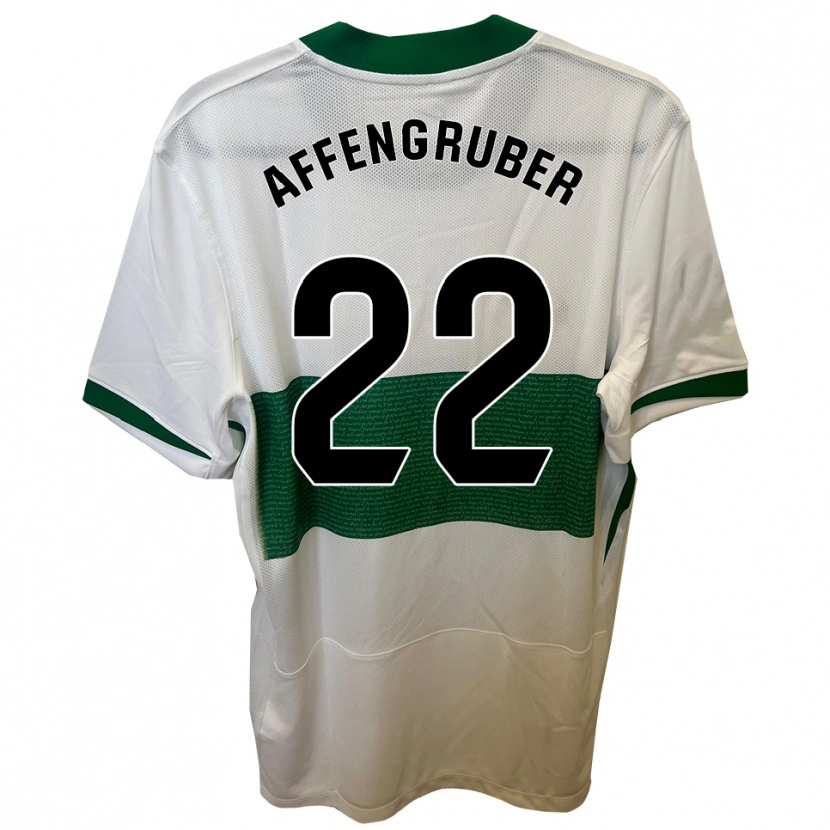 Danxen Homem Camisola David Affengruber #22 Branco Verde Principal 2025/26 Camisa Brasil