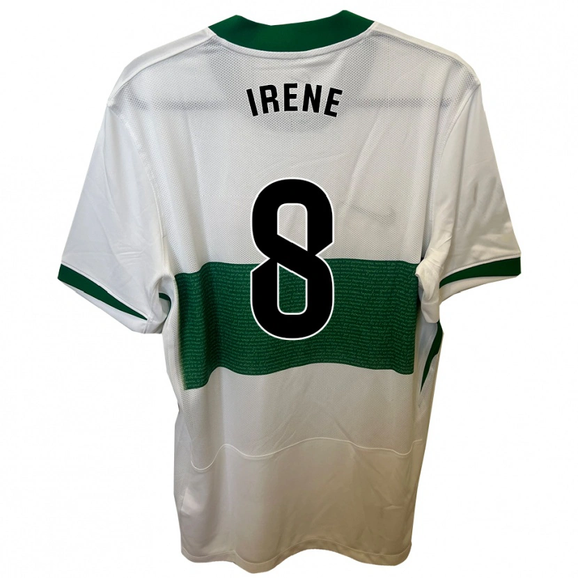 Danxen Homem Camisola Irene Ñiguez García #8 Branco Verde Principal 2025/26 Camisa Brasil
