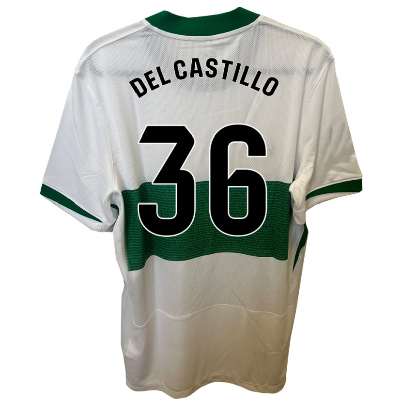 Danxen Homem Camisola Gonzalo Del Castillo #36 Branco Verde Principal 2025/26 Camisa Brasil
