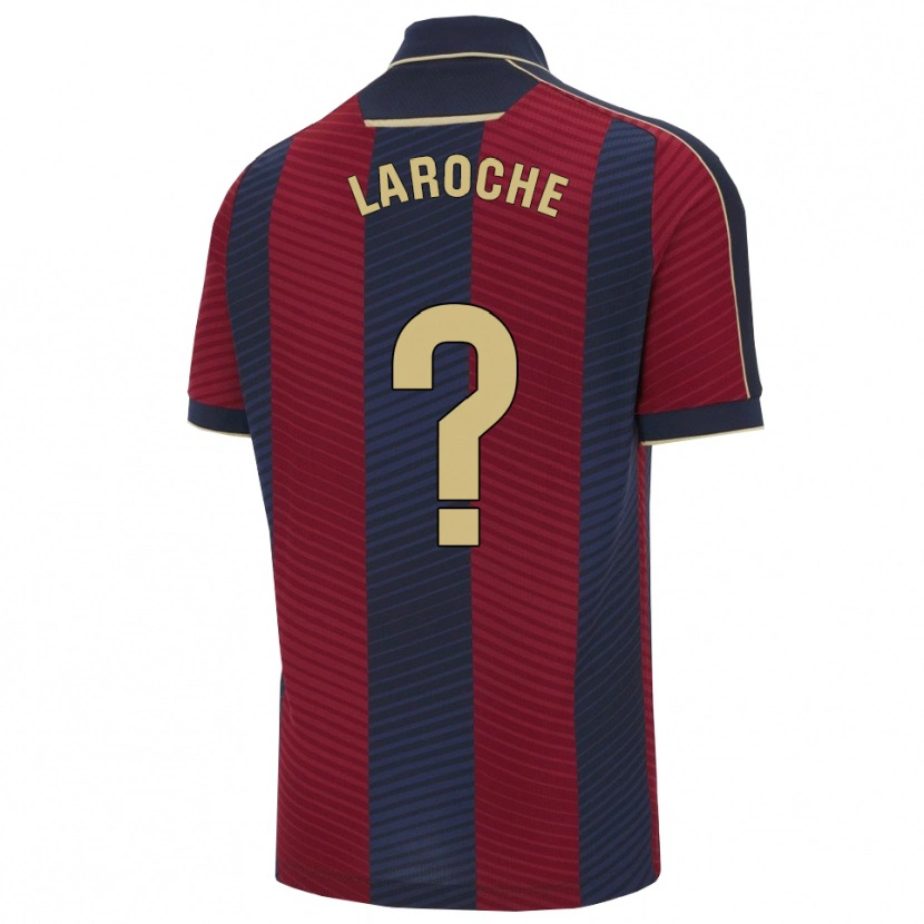 Danxen Homem Camisola Xavier Laroche #0 Vermelho Marinho Principal 2025/26 Camisa Brasil