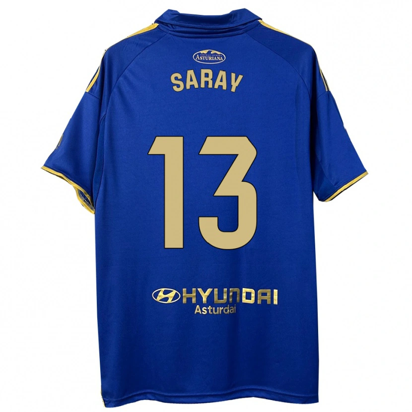 Danxen Homem Camisola Saray Vázquez Alonso #13 Azul Dourado Principal 2025/26 Camisa Brasil