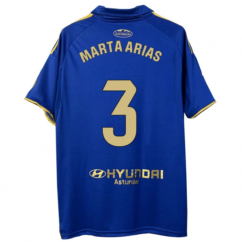 Danxen Homem Camisola Marta Arias #3 Azul Dourado Principal 2025/26 Camisa Brasil