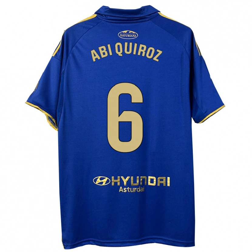 Danxen Homem Camisola Abi Quiroz #6 Azul Dourado Principal 2025/26 Camisa Brasil