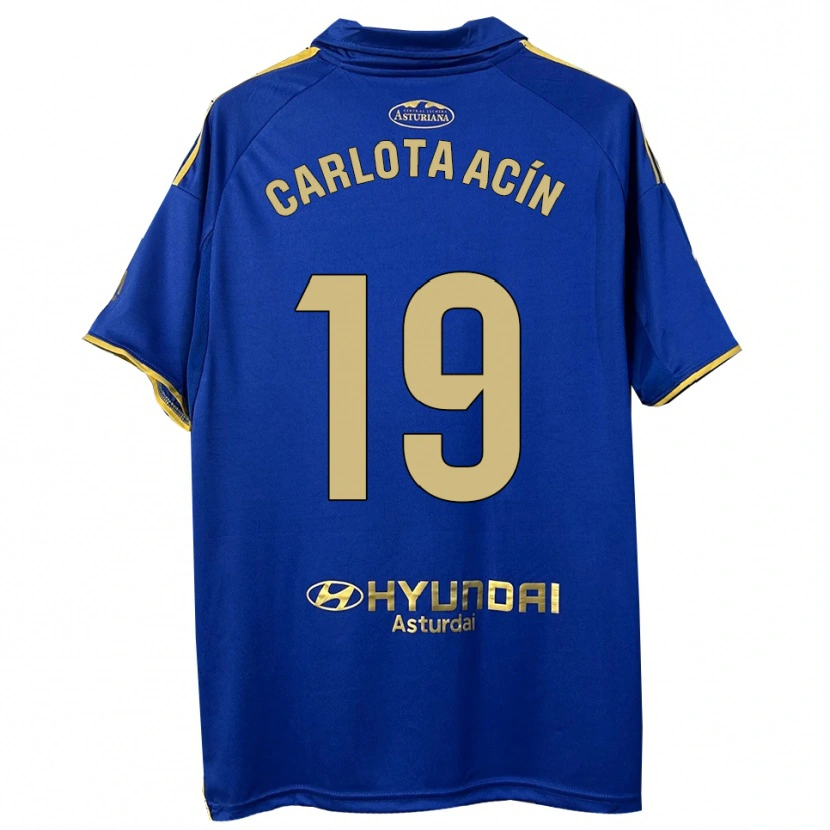 Danxen Homem Camisola Carlota Acin Casajus #19 Azul Dourado Principal 2025/26 Camisa Brasil