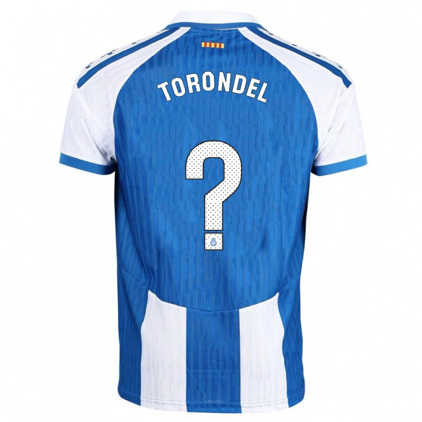 Danxen Homem Camisola Aitor Torondel #0 Azul Branco Principal 2025/26 Camisa Brasil