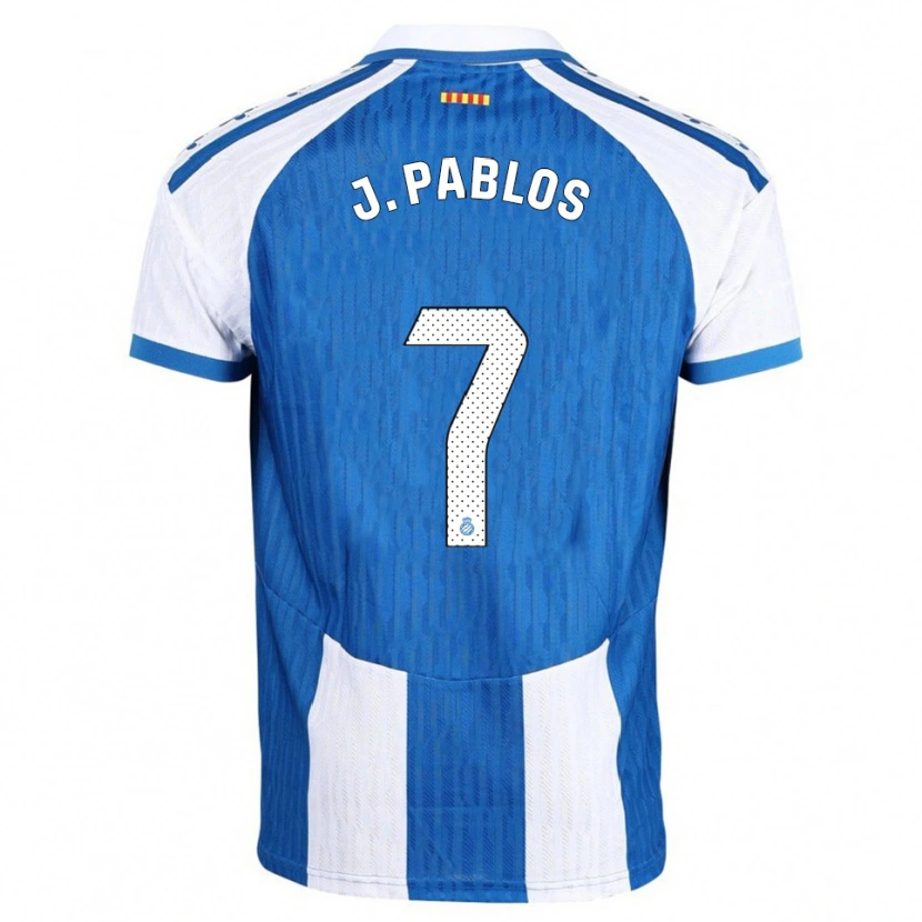 Danxen Homem Camisola Judith Pablos Garrido #7 Azul Branco Principal 2025/26 Camisa Brasil