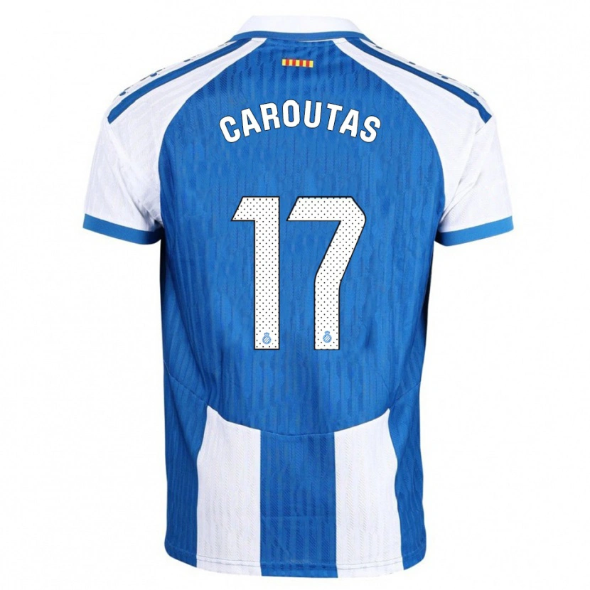 Danxen Homem Camisola Tim Caroutas #17 Azul Branco Principal 2025/26 Camisa Brasil