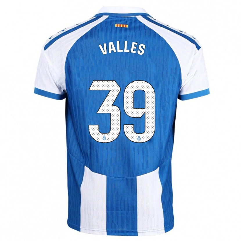 Danxen Homem Camisola Gastón Valles #39 Azul Branco Principal 2025/26 Camisa Brasil