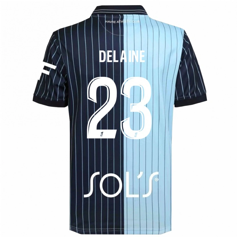 Danxen Homem Camisola Thomas Delaine #23 Azul Marinho Azul Celeste Principal 2025/26 Camisa Brasil