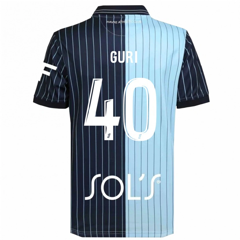 Danxen Homem Camisola Gabriel Guri #40 Azul Marinho Azul Celeste Principal 2025/26 Camisa Brasil