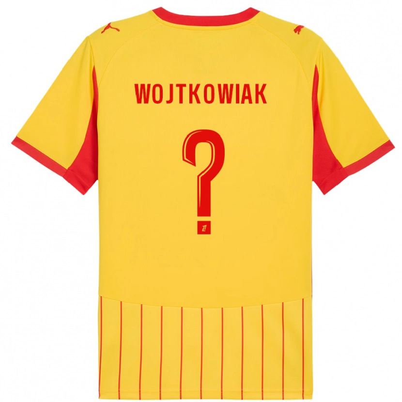 Danxen Homem Camisola Valentin Wojtkowiak #0 Amarelo Vermelho Principal 2025/26 Camisa Brasil