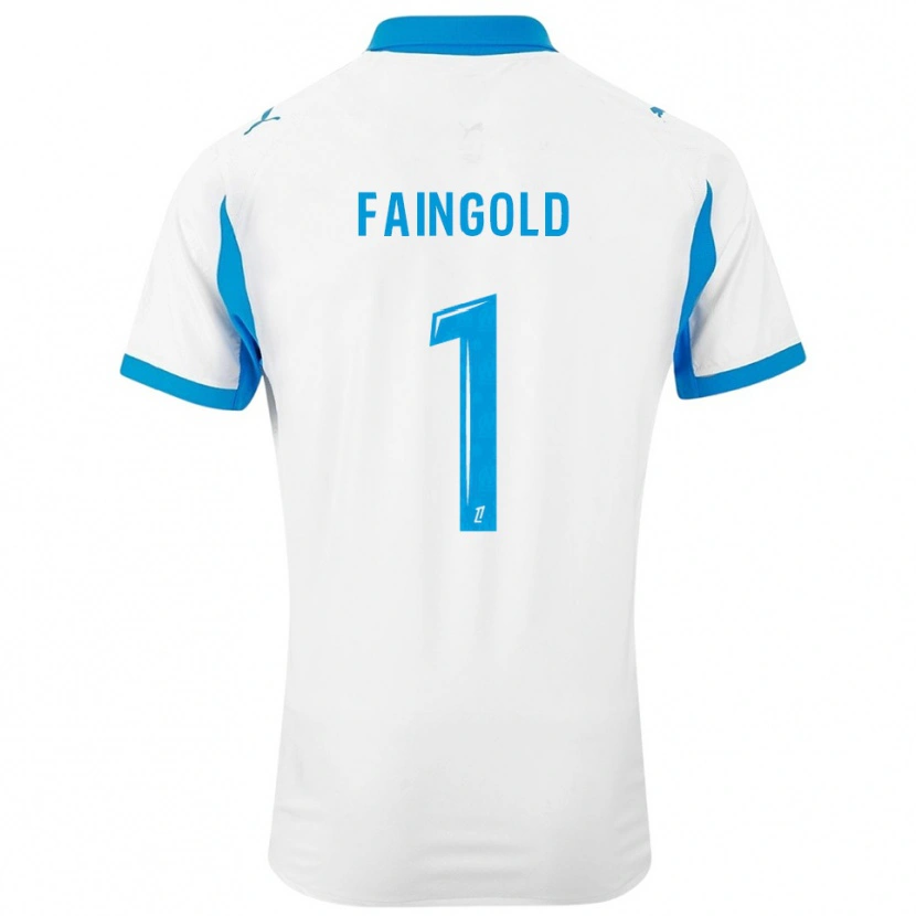 Danxen Homem Camisola Abbie Faingold #1 Branco Azul Celeste Principal 2025/26 Camisa Brasil