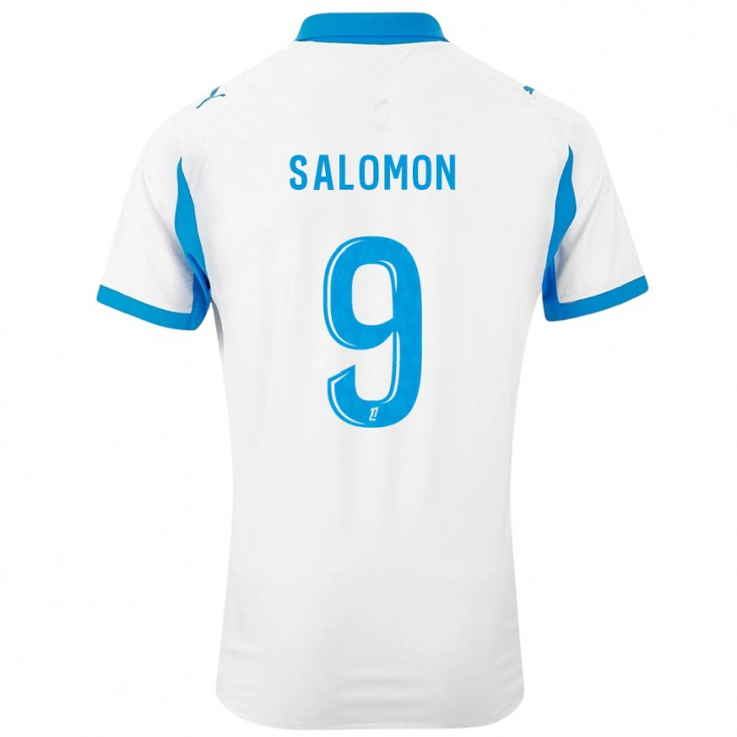 Danxen Homem Camisola Maeva Salomon #9 Branco Azul Celeste Principal 2025/26 Camisa Brasil