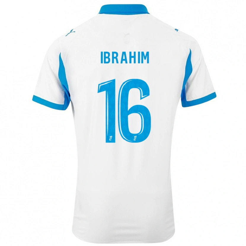 Danxen Homem Camisola Ayman Ibrahim #16 Branco Azul Celeste Principal 2025/26 Camisa Brasil