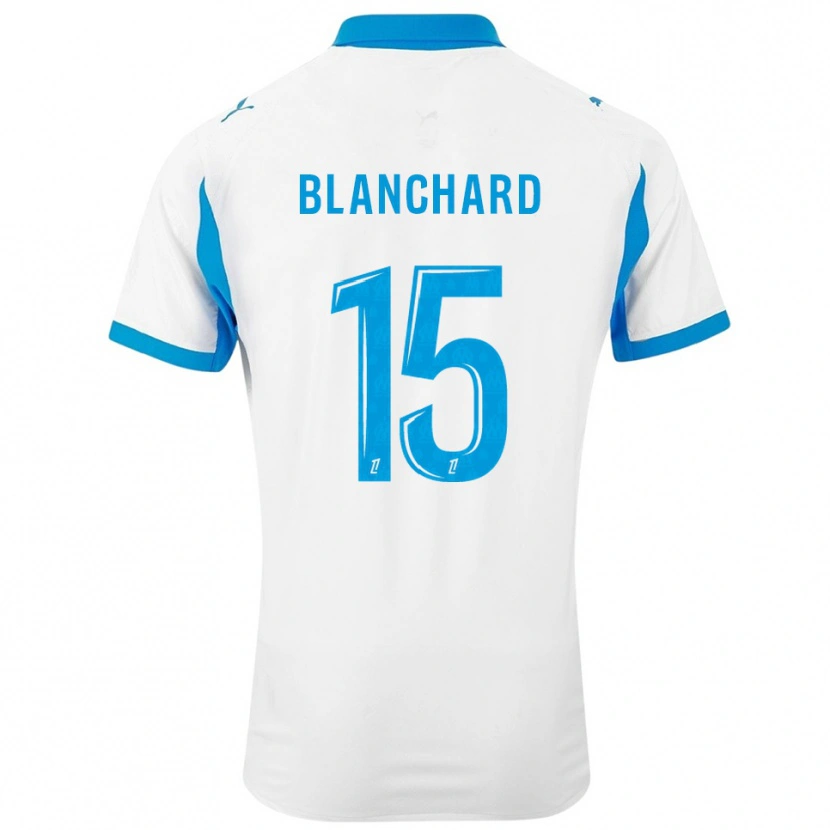 Danxen Homem Camisola Ninon Blanchard #15 Branco Azul Celeste Principal 2025/26 Camisa Brasil