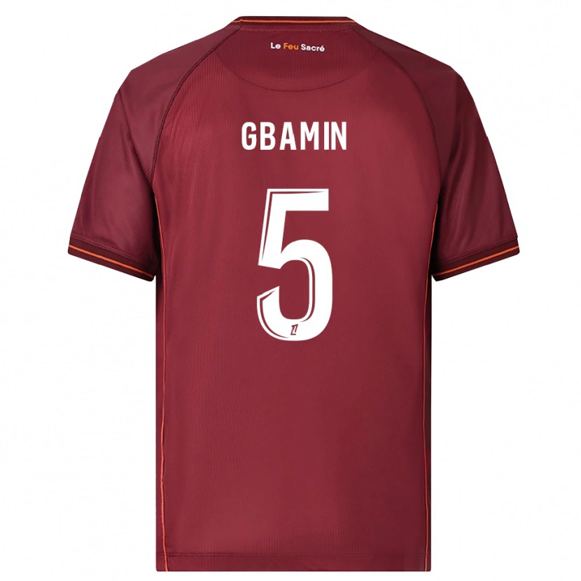 Danxen Homem Camisola Jean-Philippe Gbamin #5 Borgonha Branco Principal 2025/26 Camisa Brasil