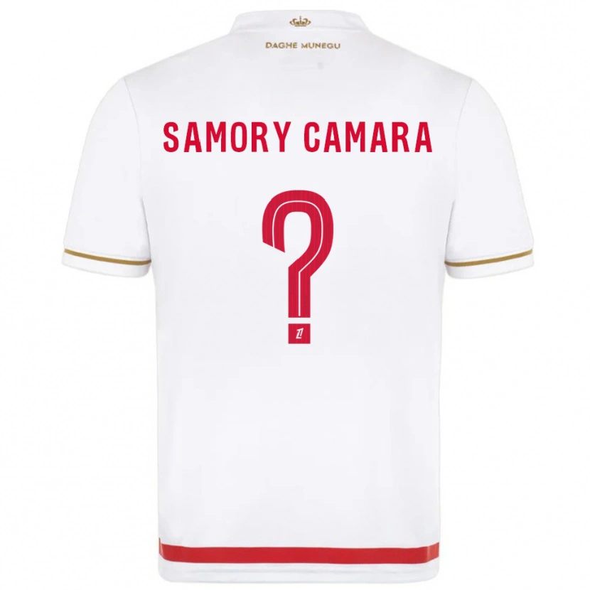 Danxen Homem Camisola Verges Samory Camara #0 Vermelho Branco Principal 2025/26 Camisa Brasil
