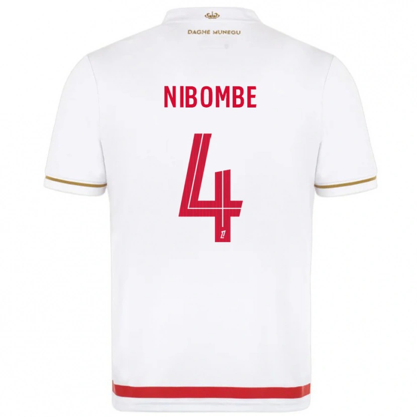 Danxen Homem Camisola Samuel Nibombe #4 Vermelho Branco Principal 2025/26 Camisa Brasil