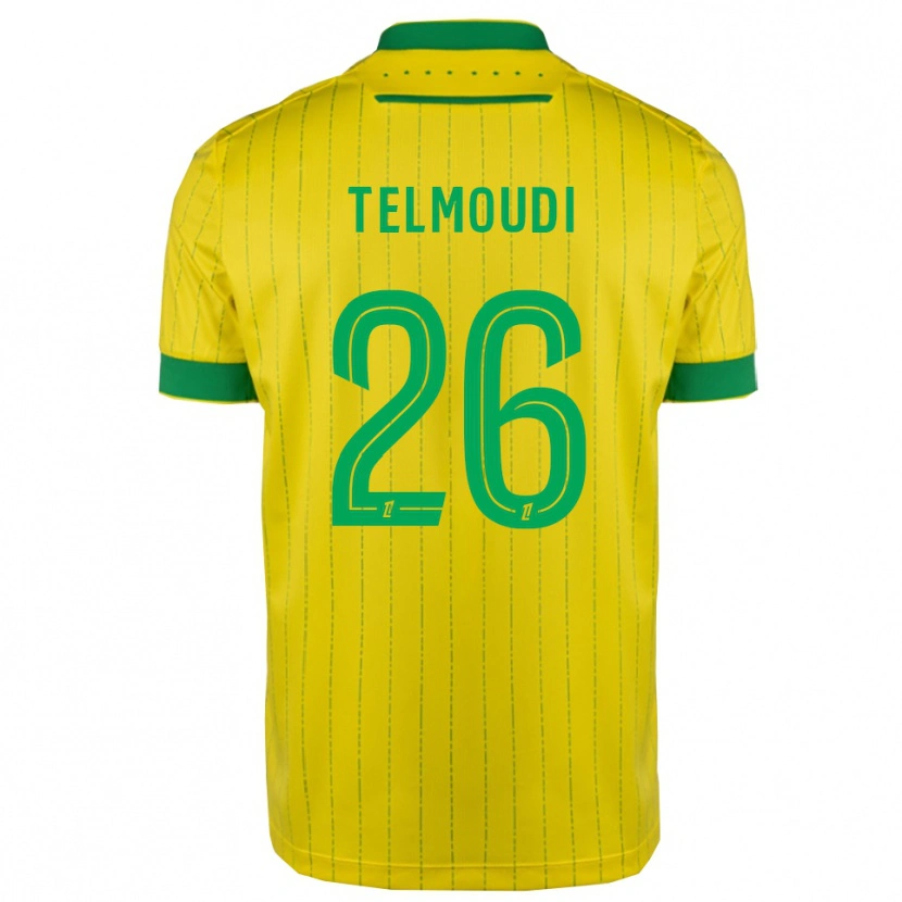 Danxen Homem Camisola Naïm Telmoudi #26 Amarelo Verde Principal 2025/26 Camisa Brasil