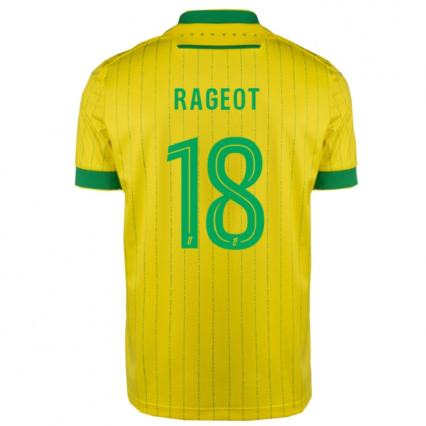 Danxen Homem Camisola Lalie Rageot #18 Amarelo Verde Principal 2025/26 Camisa Brasil
