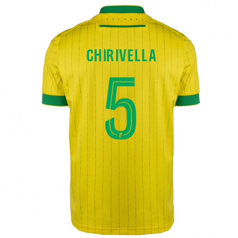 Danxen Homem Camisola Pedro Chirivella #5 Amarelo Verde Principal 2025/26 Camisa Brasil